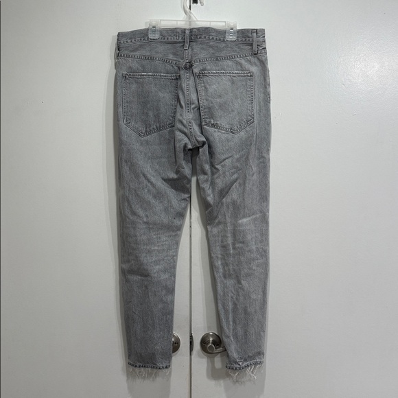 Agolde Grey Button Fly Distressed Jeans Size 32 - Picture 4 of 4